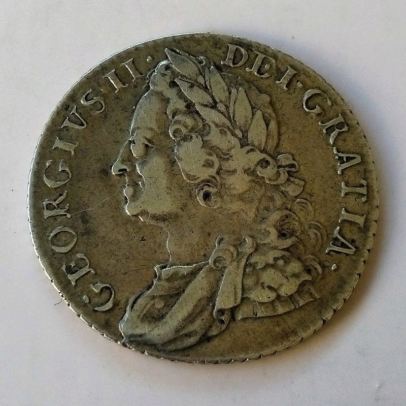1 shilling (chelín) de George II, Gran Bretaña, 1758 Img_2249