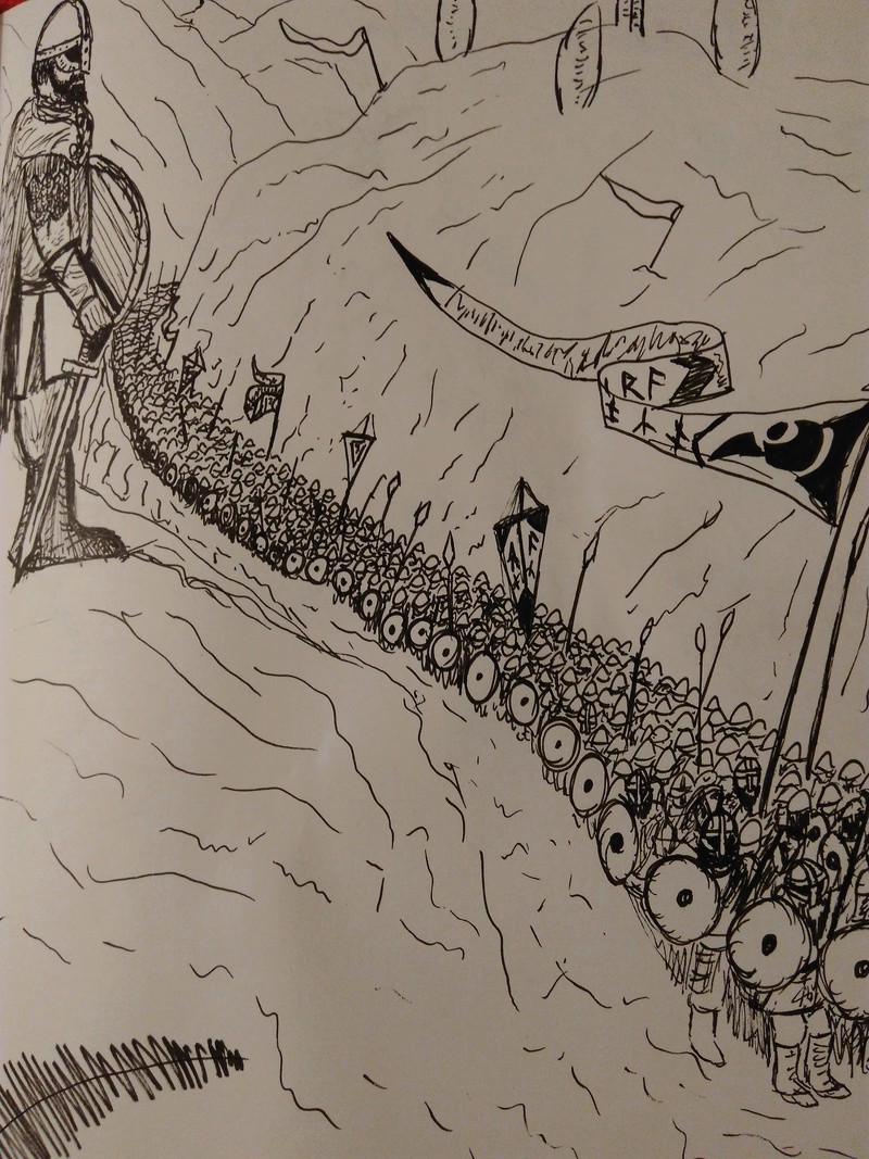 Gravure de l'épopée viking et leur histoire  14922911