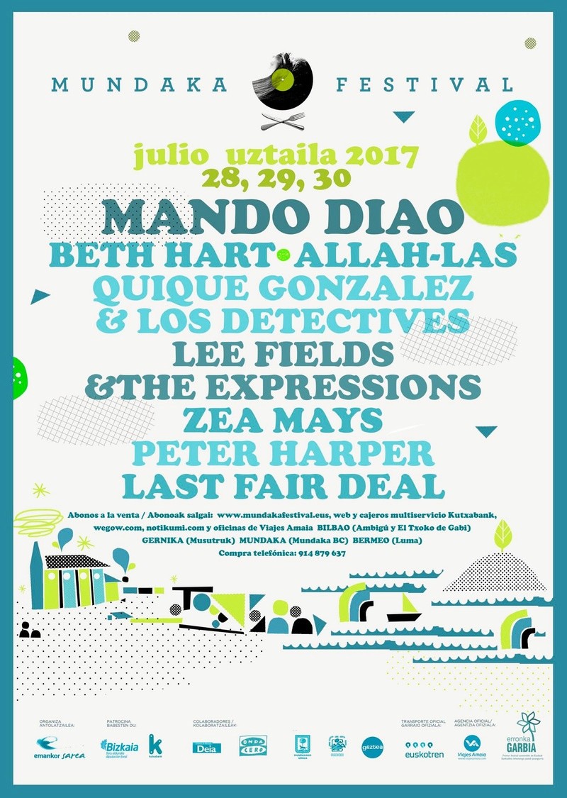 MUNDAKA FESTIVAL 2017: Mando Diao, Quique Gonzalez, Lee Fields, Peter Harper y Last Fair Deal.  - Página 3 17218711