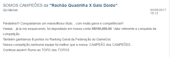 Rachão Quadrilha Hooligans X Galo doido - Página 4 Campey10