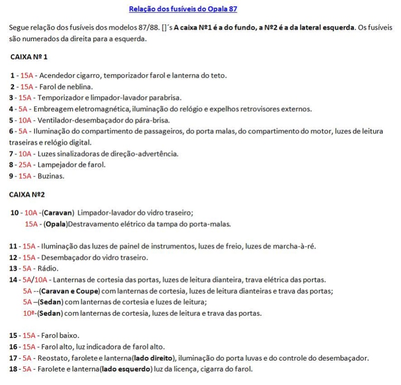 diplomata - esquema da caixa de fusiveis do diplomata se 1990 Fusive10