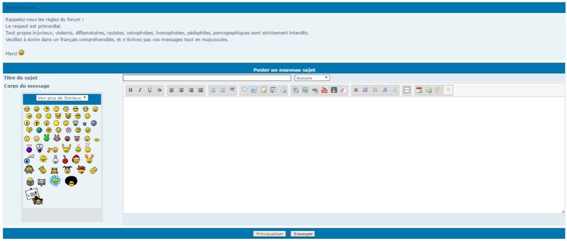 Comment poster un message sur le forum ? Nouvea10