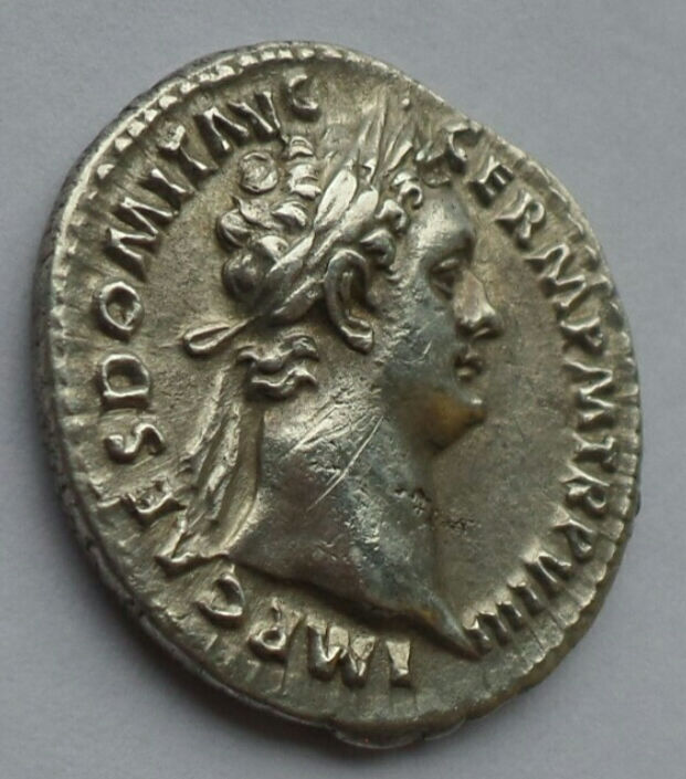 Denario de Domiciano. IMP XXI COS XV CENS P P P. Minerva estante a izq. Ceca Roma. Captur21