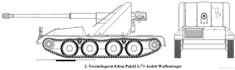 ARK Models 1/35 Pak 43/3 Waffentrager Versuc10