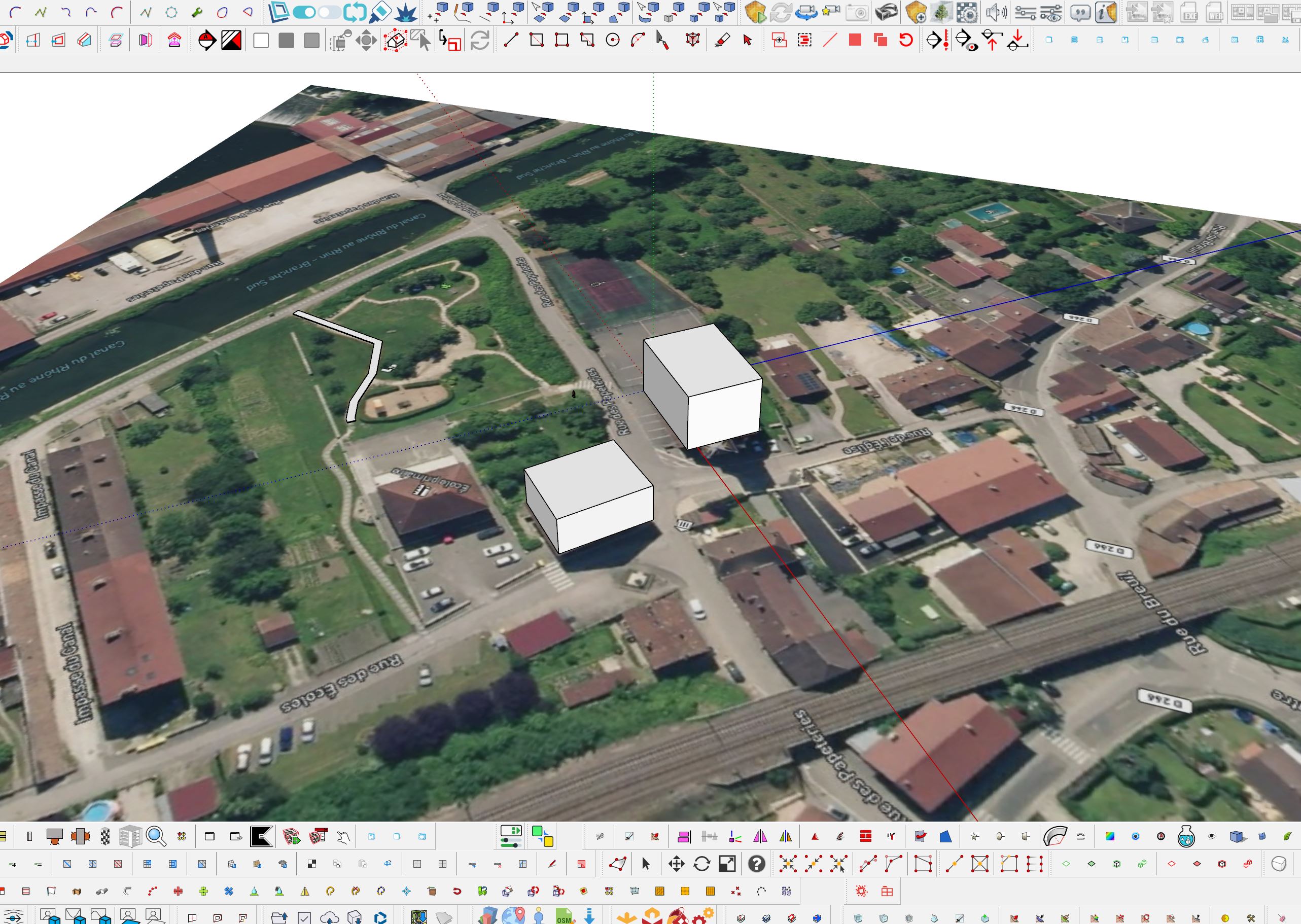  [ SKETCHUP généralité ] Mettre un modèle sur Google Earth Captu283