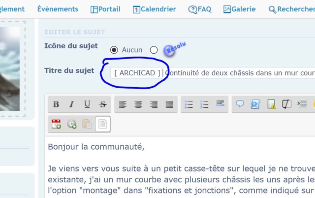  [ ARCHICAD ]  Continuité de deux châssis dans un mur courbe  Captur87