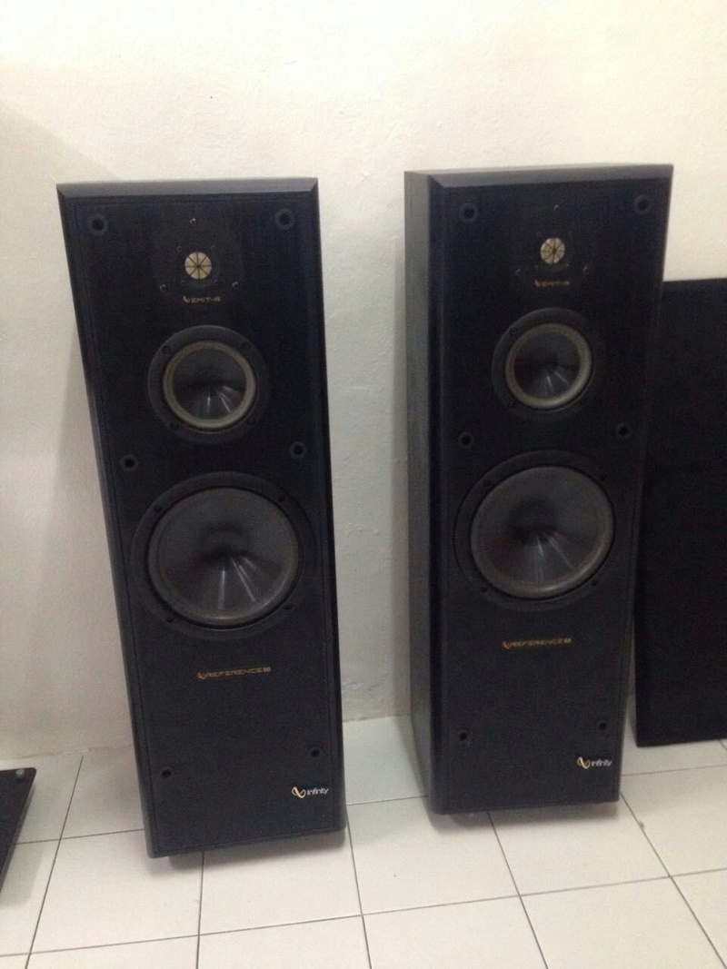 Infinity Reference 50 3 Way Floor Standing Speakers Used