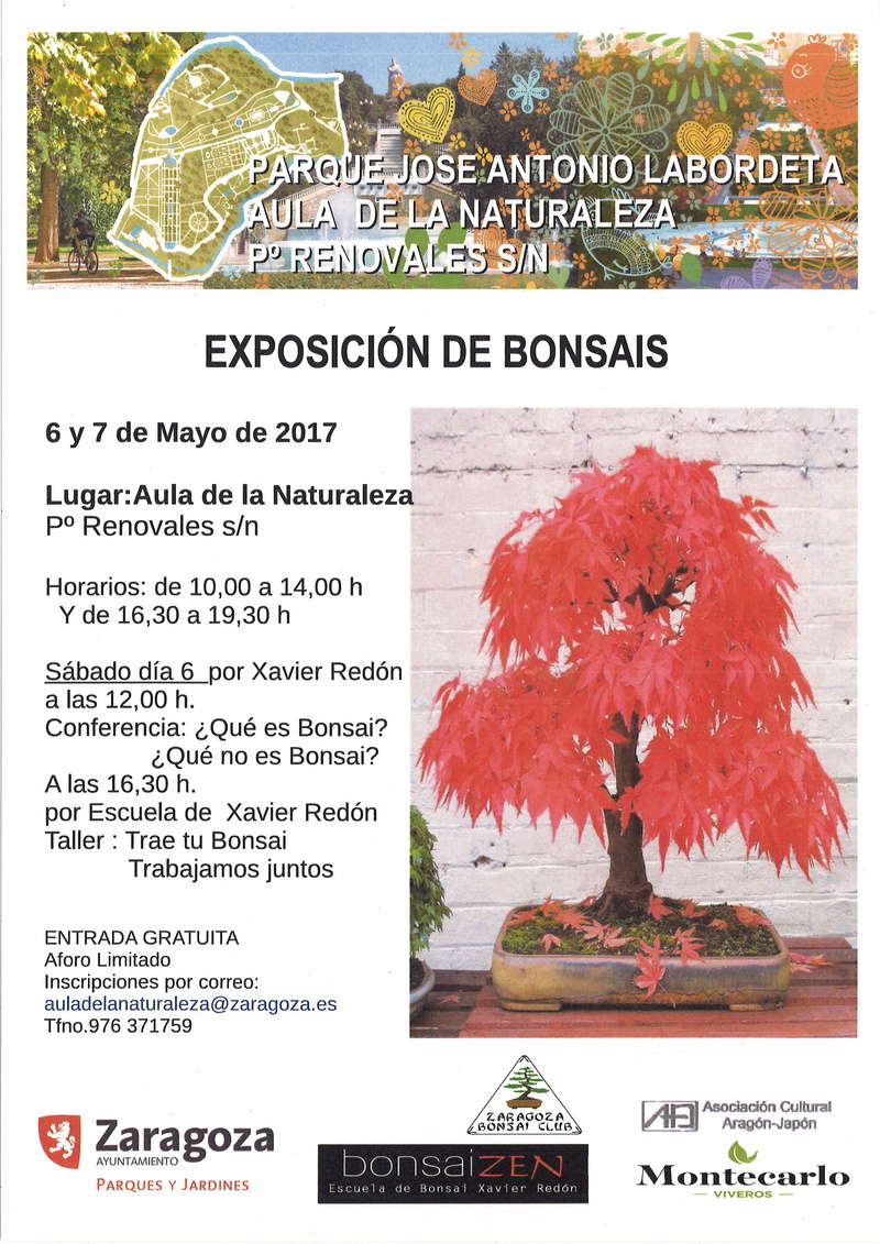 EXPOSICION DE Bonsái EN EL AULA DE LA NATURALEZA 20170310
