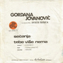 Gordana Jovanovic - Diskoton ‎– SN 0071 - 1974 0212