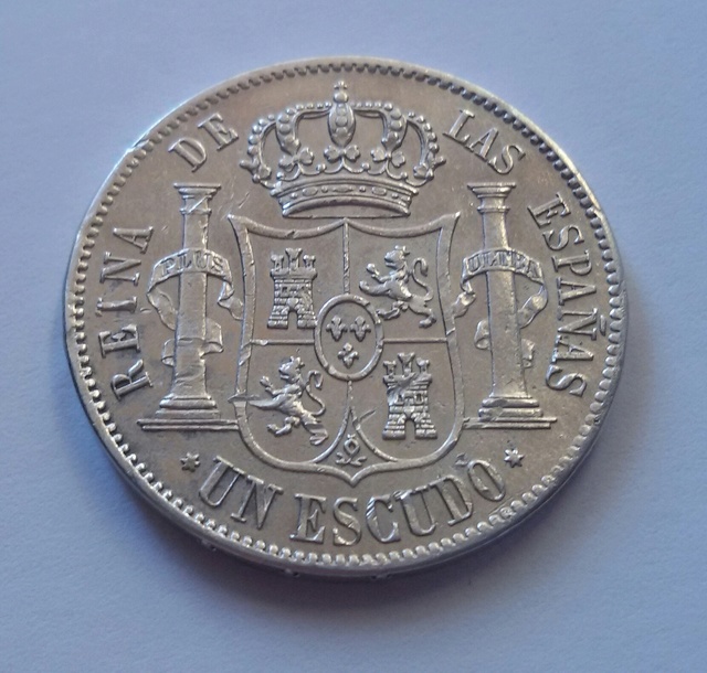 1 escudo 1866 Isabel II Madrid. 1_escu11