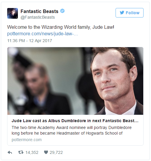 [Fantastic Beasts] “Fantastic Beasts” đã tìm thấy một Dumbledore cho riêng mình! A10
