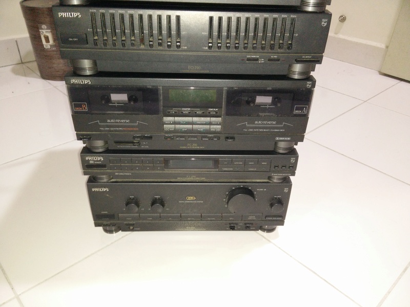 Used] 1980/90s Sony & Philips HiFi set (PS-D705, CD-210, EQ-290, FC-290,  FT-290, FA-290)