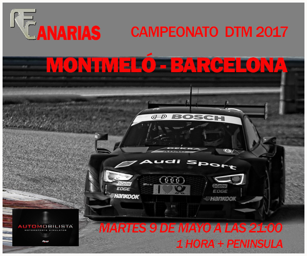 PRESENTACIÓN DTM BARCELONA - MONTMELÓ Cartel13