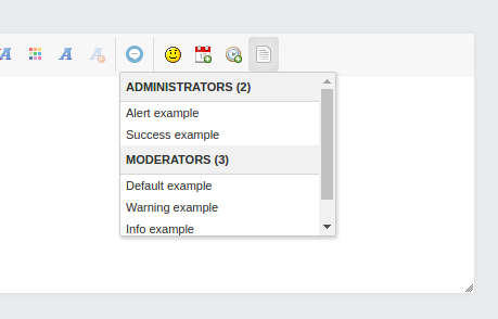 moderator tools - Moderation tools for the message editor Screen11