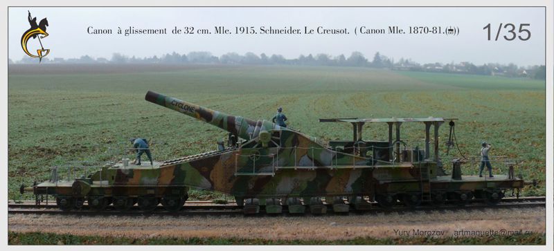 Canon de 32 cm Schneider 1870-81. 1/35 Scratch P0710