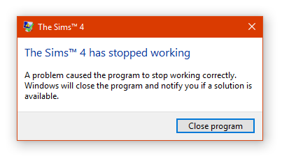 Program Error? Screen10