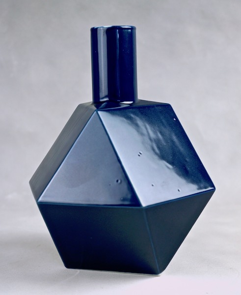 Polygon Ceramic Vase or Bottle - No Mark Cubist12