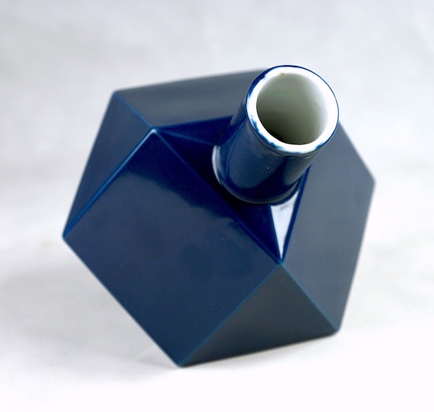 Polygon Ceramic Vase or Bottle - No Mark Cubist13