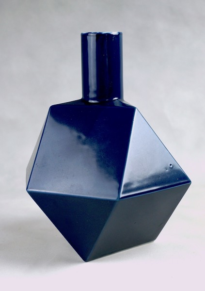 Polygon Ceramic Vase or Bottle - No Mark Cubist14