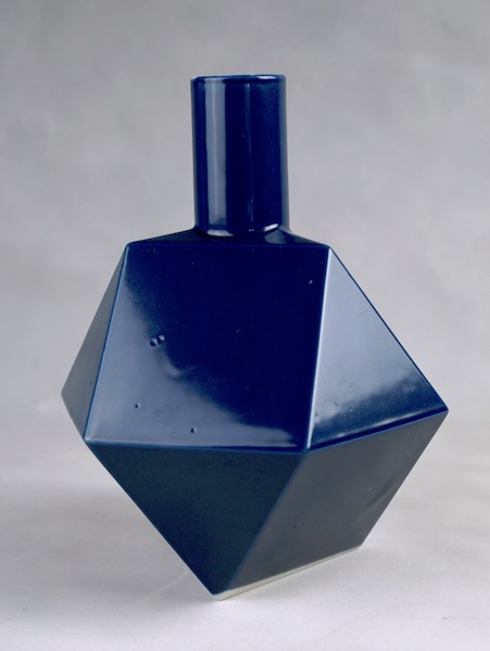 Polygon Ceramic Vase or Bottle - No Mark Cubist16