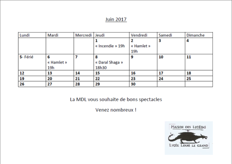 Tableau des annonces Theatr14