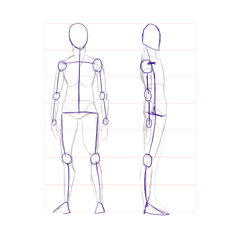 Tutorial de Dibujo parte 1: Anatomia y formas básicas. Tuto110