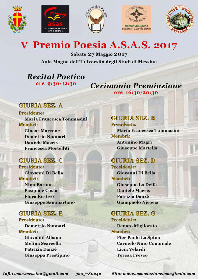 PREMIO INTERNAZIONALE DI POESIA ASAS  Locand10