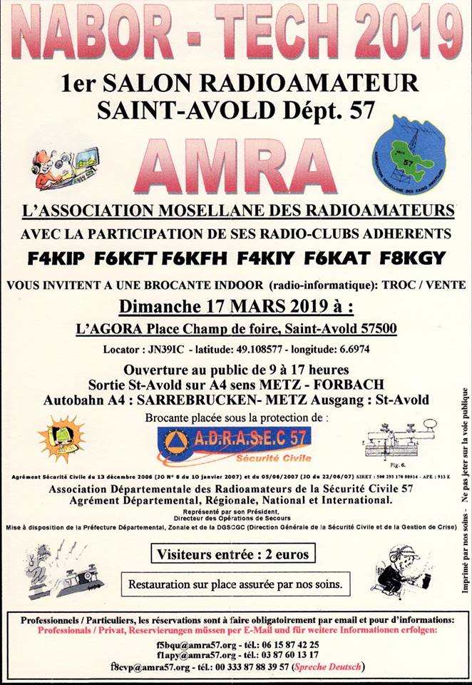 NABOR-TECH 2019 1er salon radioamateur Saint-Avold "dept 57" (17 Mars 2019) Amra10