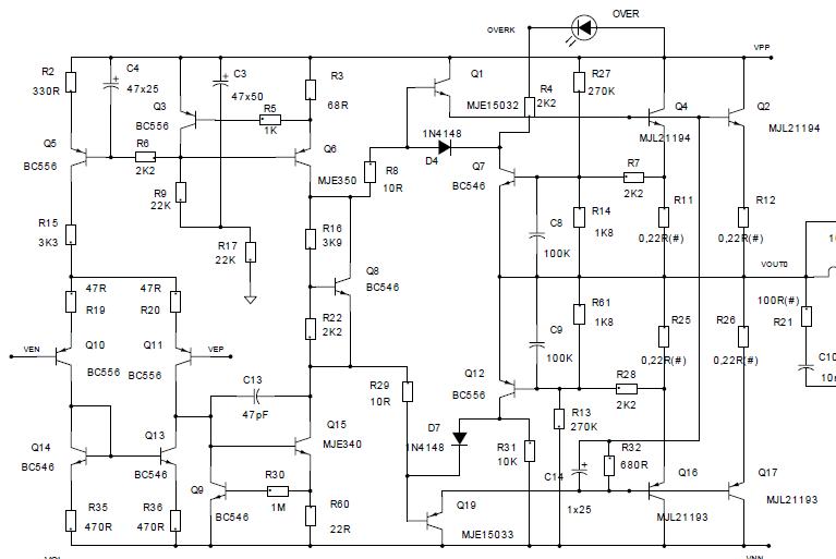 Amplificador ll2200 LL audio preciso do esquema Pro-2211