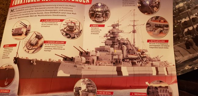 Hachette: Schlachtschiff Bismarck, die Legende ist zurück aus Metal in 1/200 gebaut von Kai1404 Die_bi13