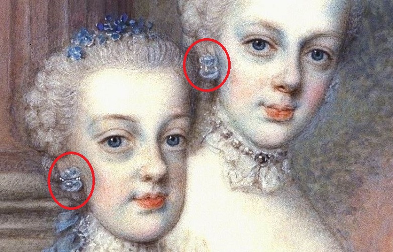 Portrait de Marie-Antoinette ou de sa soeur, Marie-Josèphe, par Antonio Pencini ou Bencini ? Captur12