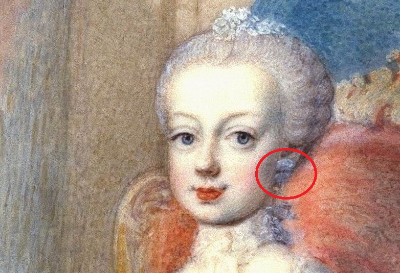 Portrait de Marie-Antoinette ou de sa soeur, Marie-Josèphe, par Antonio Pencini ou Bencini ?  Captur13