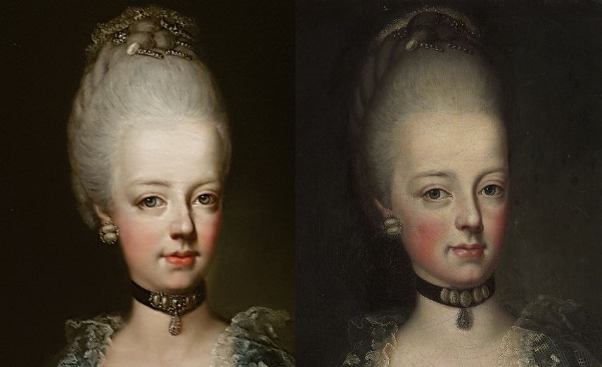 Portrait de Marie-Antoinette ou de sa soeur, Marie-Josèphe, par Antonio Pencini ou Bencini ?  Pencin10