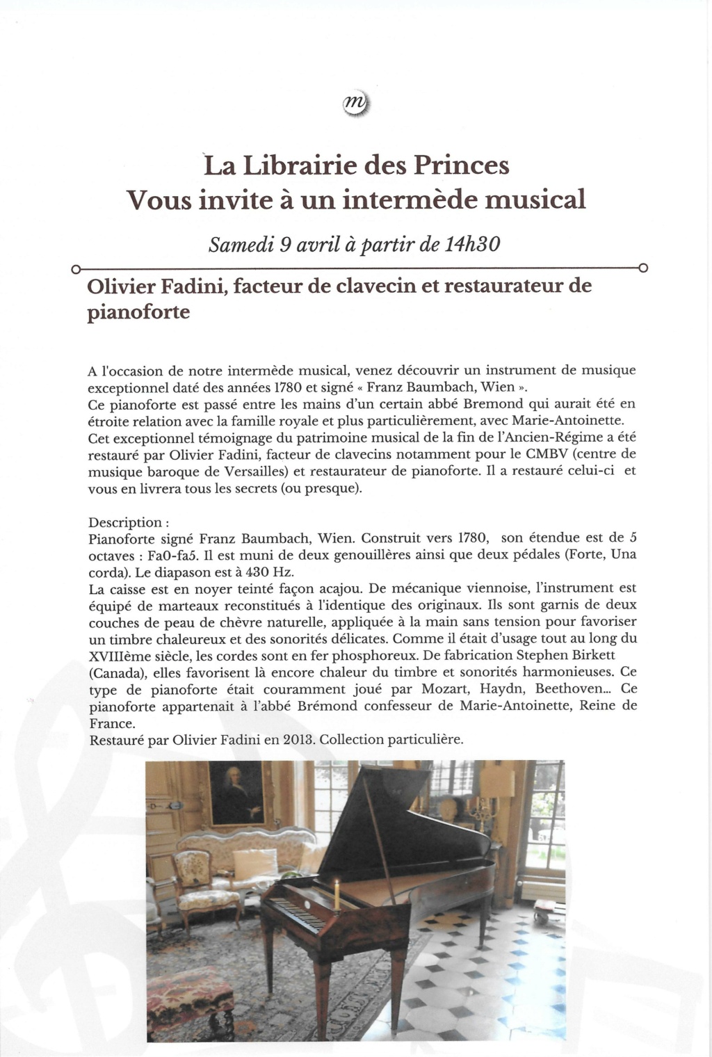 Marie-Antoinette et la musique, de Patrick Barbier (Grasset, 2022) - Page 3 Versai10