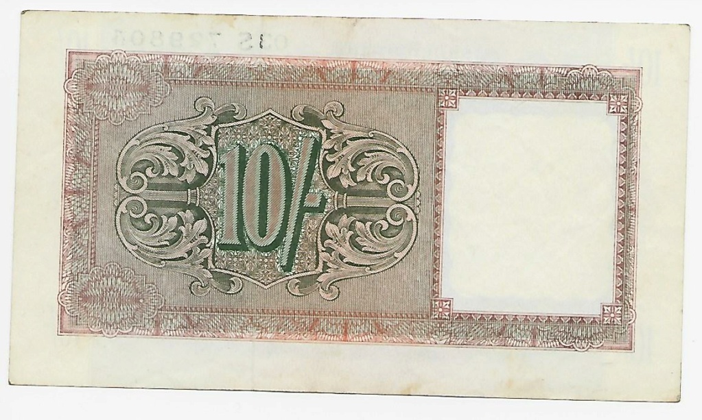 Billet 10 Shillings British Military Authority 1943 10_shi10