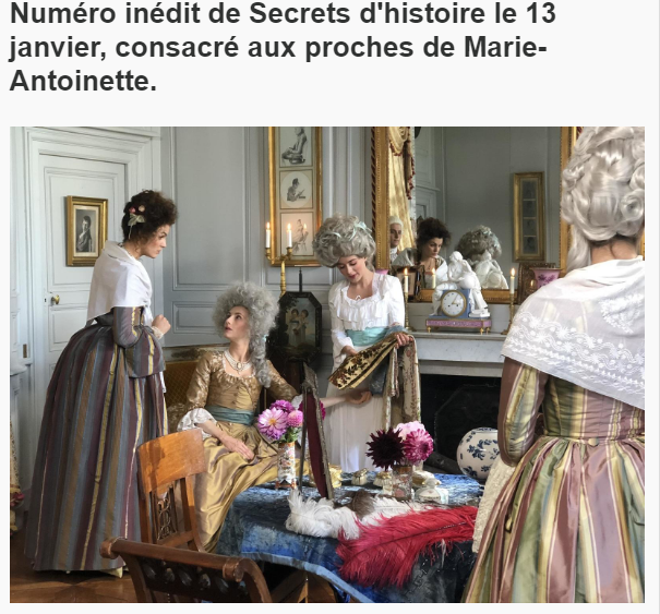 Secrets d'histoire spécial proches de Marie-Antoinette Zzzz211