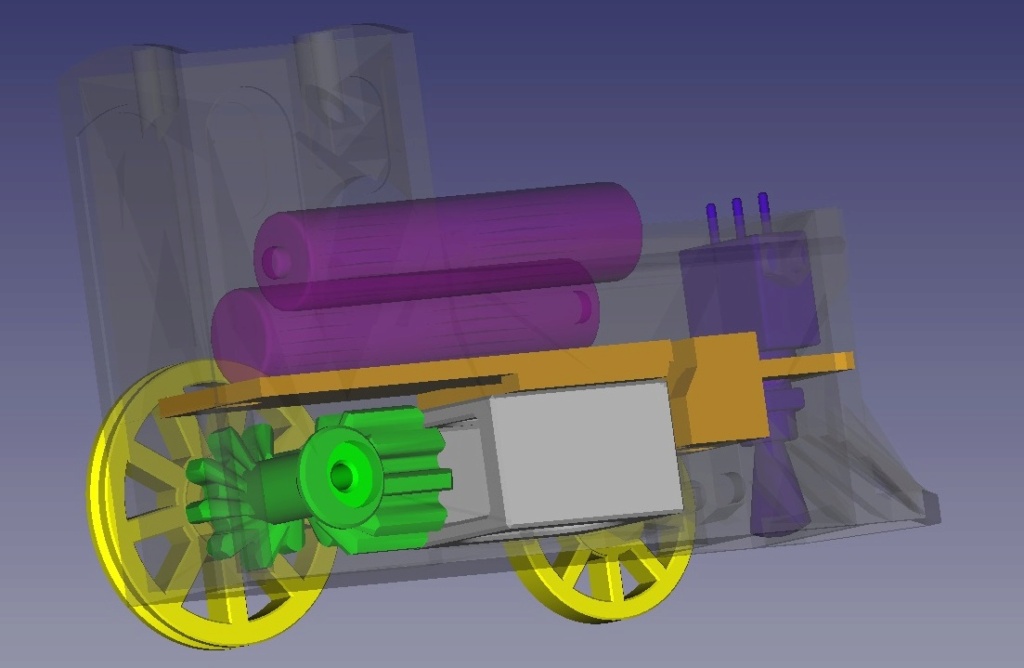 Loco « électrique » en 3D pour le train en bois BRIO 00313