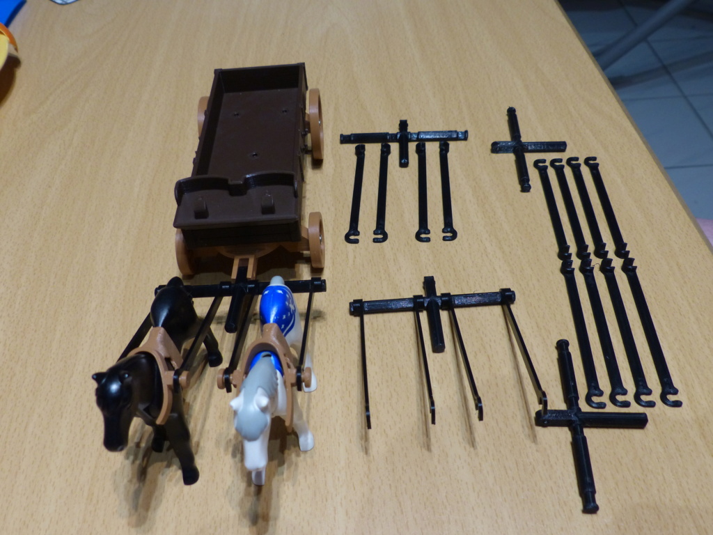 Thème Cowboys-Indiens-Western 3D pour Playmobil Attela13