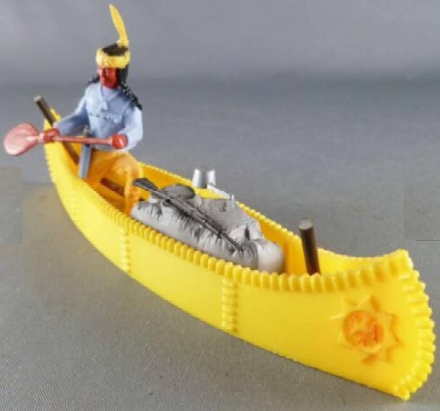 Thème Cowboys-Indiens-Western 3D pour Playmobil  Canoe010