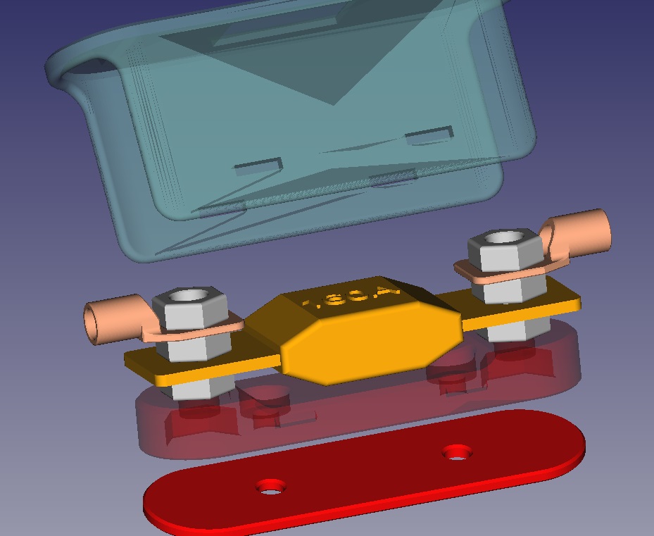 Porte fusible avec capot pour fusible DC "Megafuse" Porte_12