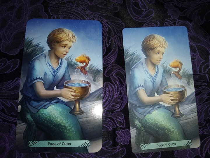 Таро Русалок (Mermaid Tarot) Сравнение ориганала и китайской версии 87485910