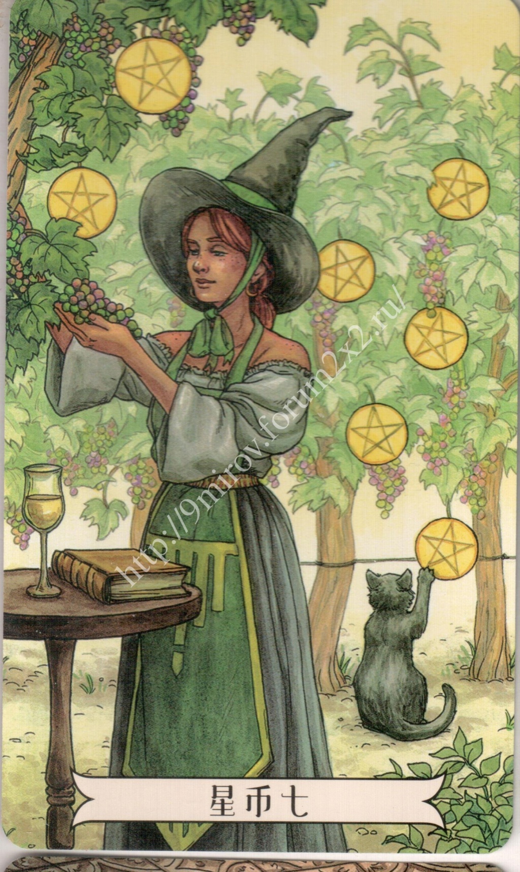 "Ведьма каждый день" (Ведьма день за днем, Everyday Witch Tarot). Китайская версия. Галерея.   Waterm27