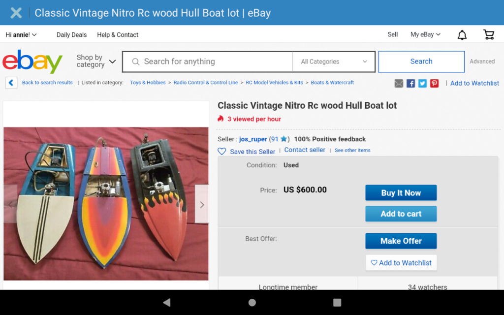 Find a cox motor unexpectedly  on eBay in boat search  Screen83