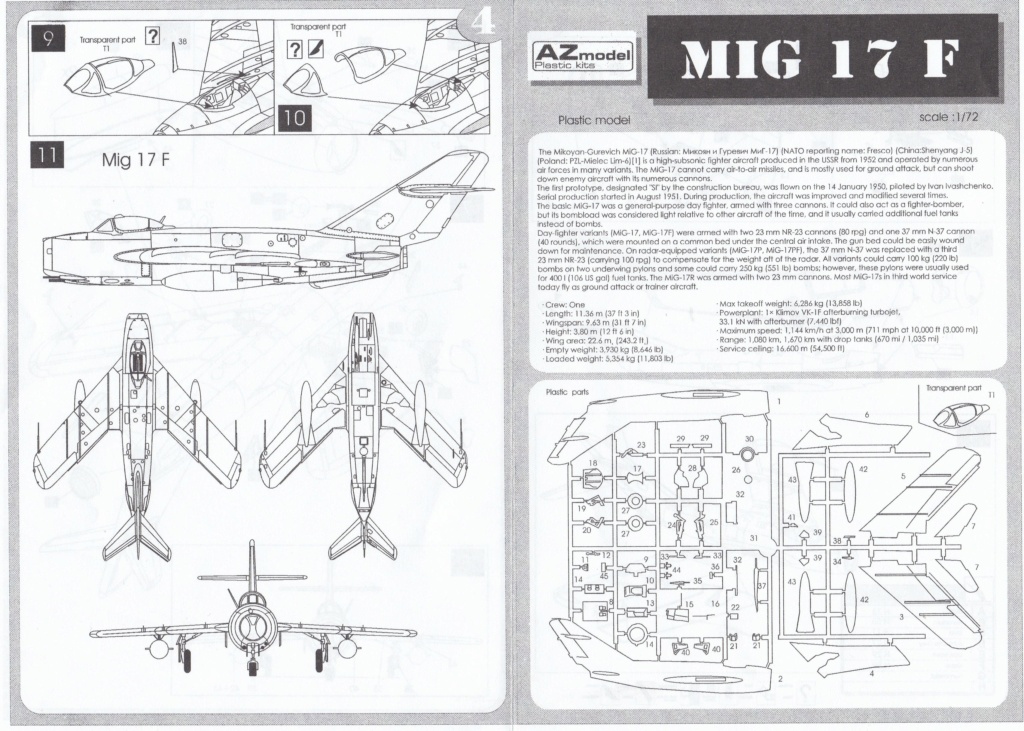 [AZ Model] MiG-17 F Fresco Mig-1710