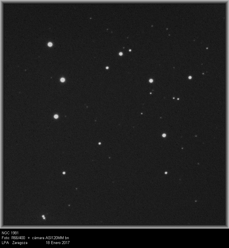 NGC1981, cúmulo abierto en Orión 0182-n10