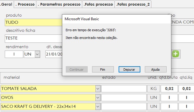 Duplicar registro - Formulário e subformulário Screen12