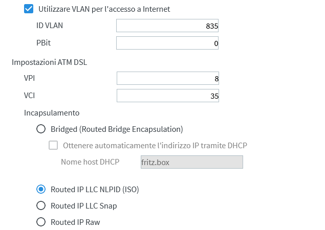 Aiuto Configurazione Fibra Professional su Fritzbox 7590 Screen10