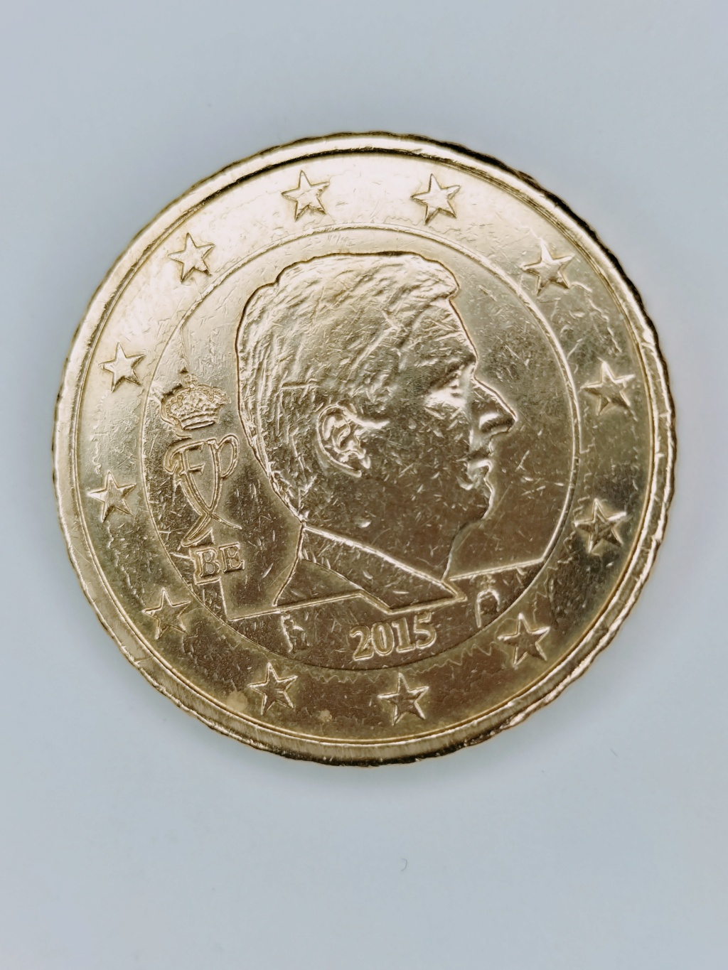 50 centimos Euro - Belgica 2015 - cuño laminado en todo el anillo Img20119