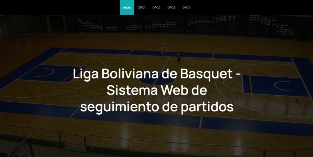 Liga Boliviana de Basquet - Sistema Web de seguimiento de partidos 1m10