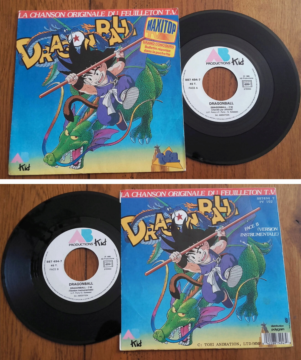 Les CD/K7 AB Dragon Ball 1498
